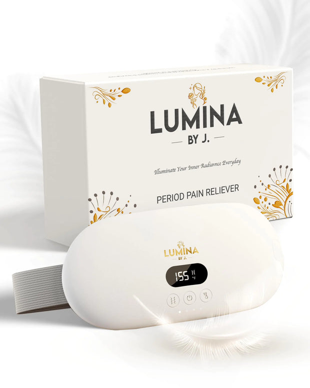 New Lumina Electric Heating Pad for Period Cramps - Cordless Portable Period Heating Pad w/ 6 Heat Levels & Massages Modes - Wireless Menstrual Pad for Cramps Abdominal & Back Relief
