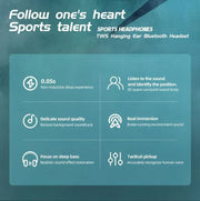 A520 Wireless Bluetooth Headset HD Sound Quality Stereo Universal Headset Touch Light Mini High Quality Earplugs Anti-Sweat